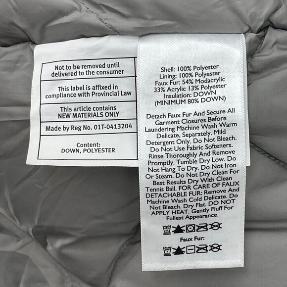 Eddie Bauer Weatheredge Down Fill Parka Coat Jacket Purple No Hood - Picture 10 of 13